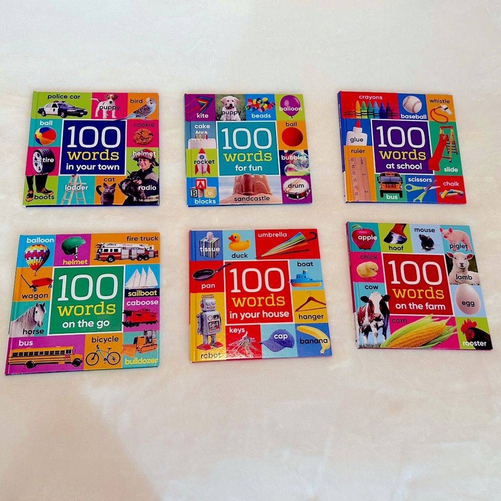 Little Grasshopper 100 Words Books. (Set of 6)